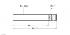 BI1.5-EH6.5-AP6X-V1131 Индуктивный датчик Turck