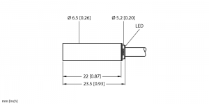 BI1.5-EH6.5K-AP6X Индуктивный датчик Turck