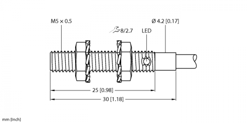 BI1-EG05-AP6X Индуктивный датчик Turck