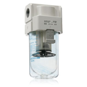 AFJ, вакуумный фильтр Тип для больших расходов AFJ-T, до 660 л/мин, для удаления пыли. Тип для удаления водяных капель AFJ-S, до 500 л/мин, для удаления пыли и капель воды. Тонкость фильтрации: 5, 40, 80 мкм. Присоединение: от 1/8 до 1/2. AFJ40-04-5-T